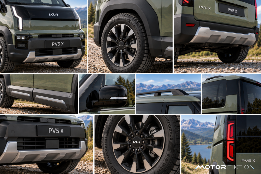 Kia PV5 X im Bergpanorama